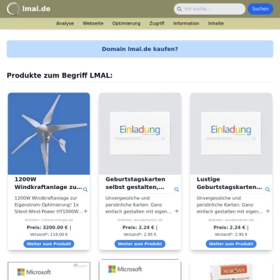Screenshot lmal.de