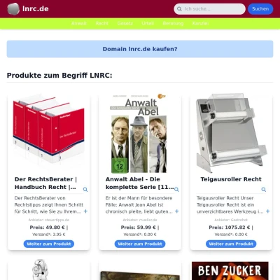 Screenshot lnrc.de