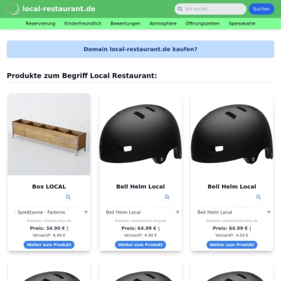 Screenshot local-restaurant.de