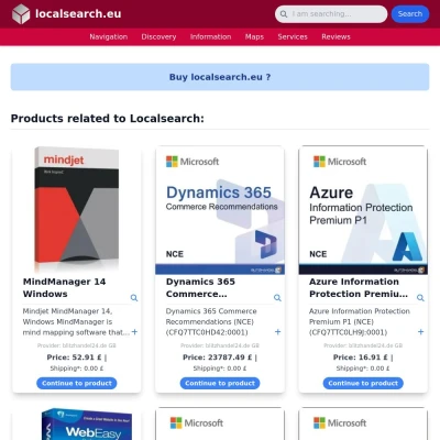 Screenshot localsearch.eu