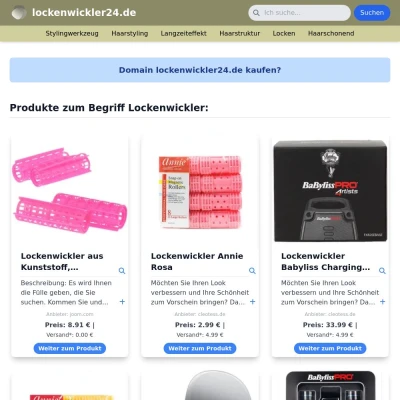 Screenshot lockenwickler24.de