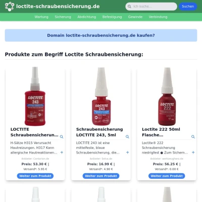 Screenshot loctite-schraubensicherung.de