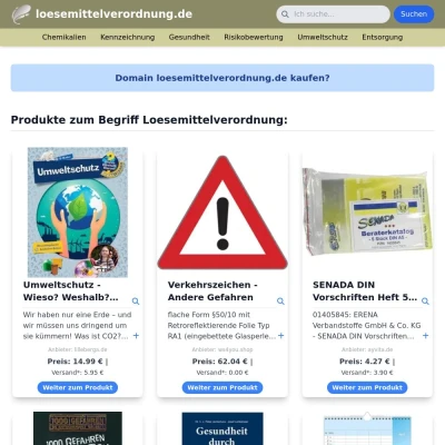 Screenshot loesemittelverordnung.de