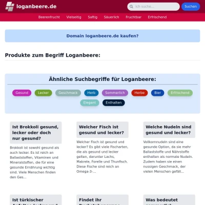 Screenshot loganbeere.de