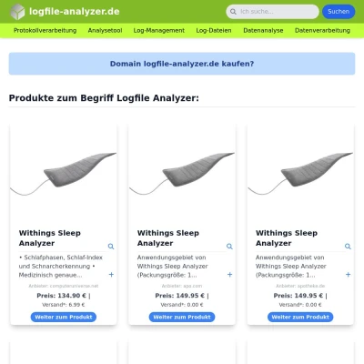 Screenshot logfile-analyzer.de
