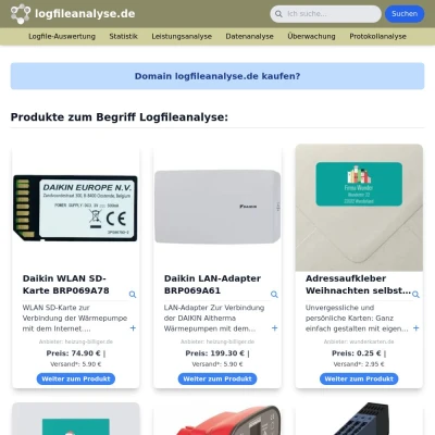 Screenshot logfileanalyse.de
