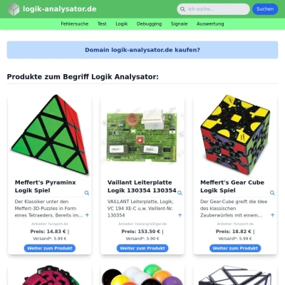 Screenshot logik-analysator.de
