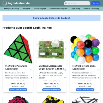 Screenshot logik-trainer.de