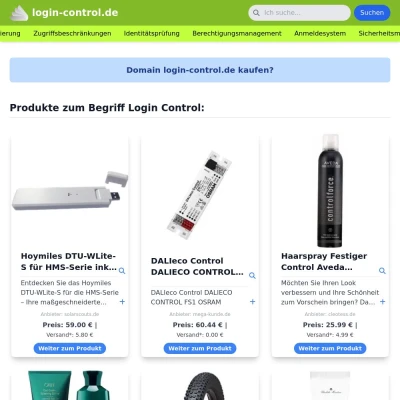Screenshot login-control.de