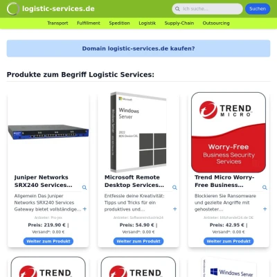 Screenshot logistic-services.de