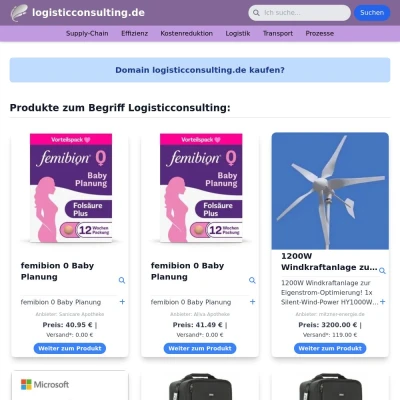 Screenshot logisticconsulting.de