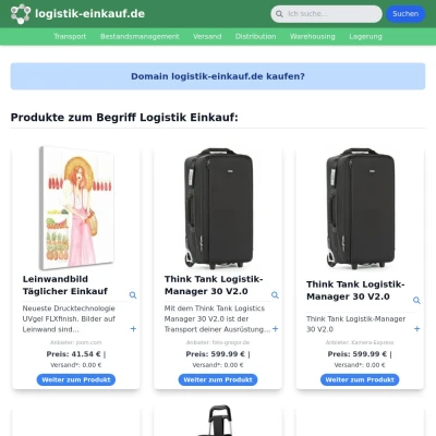 Screenshot logistik-einkauf.de