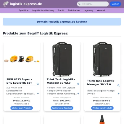 Screenshot logistik-express.de