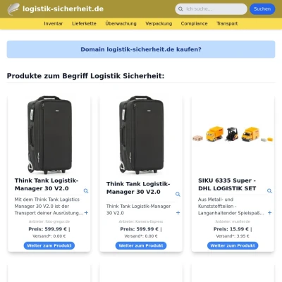 Screenshot logistik-sicherheit.de