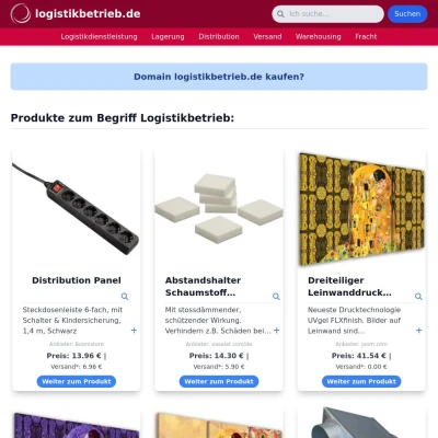 Screenshot logistikbetrieb.de