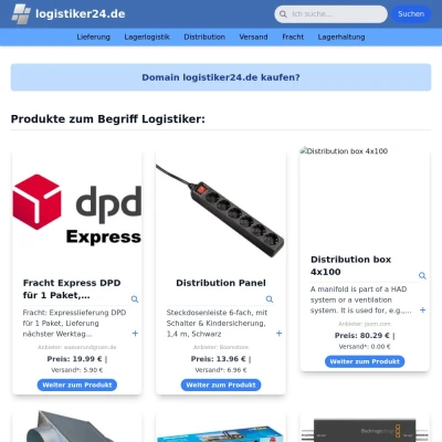 Screenshot logistiker24.de