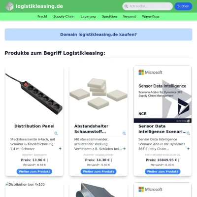 Screenshot logistikleasing.de