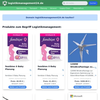 Screenshot logistikmanagement24.de