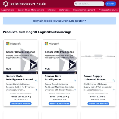 Screenshot logistikoutsourcing.de