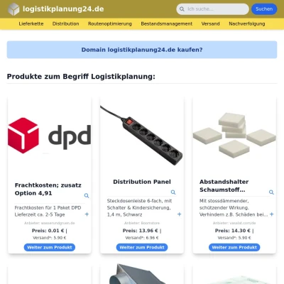 Screenshot logistikplanung24.de