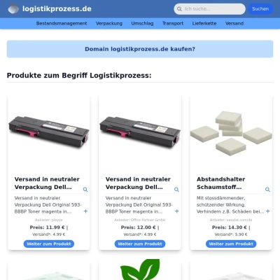 Screenshot logistikprozess.de