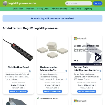 Screenshot logistikprozesse.de