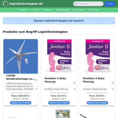 Screenshot logistikstrategien.de