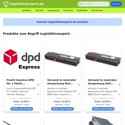 Screenshot logistiktransport.de