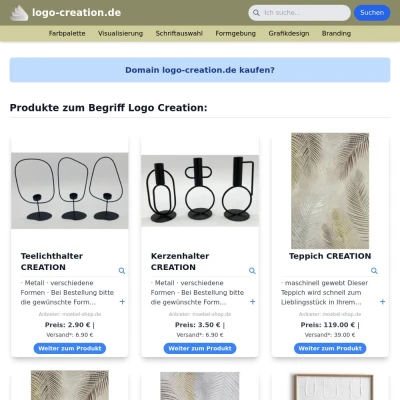 Screenshot logo-creation.de