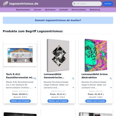 Screenshot logozentrismus.de