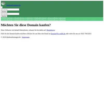 Screenshot lohnbearbeitungen.de