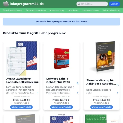Screenshot lohnprogramm24.de