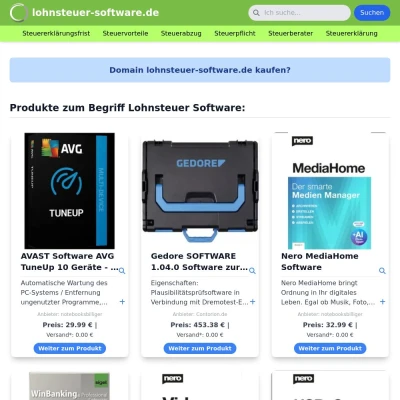 Screenshot lohnsteuer-software.de