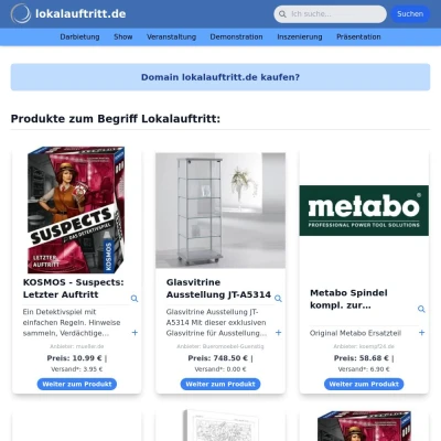 Screenshot lokalauftritt.de