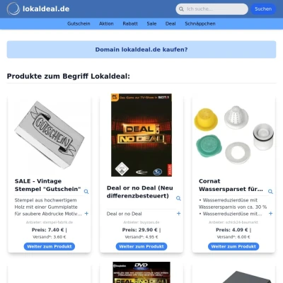 Screenshot lokaldeal.de