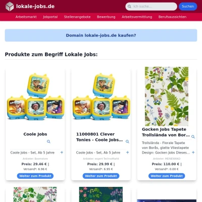 Screenshot lokale-jobs.de