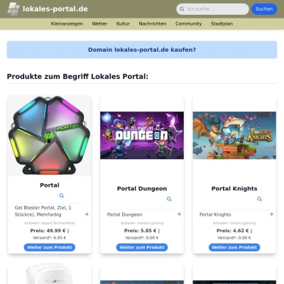 Screenshot lokales-portal.de