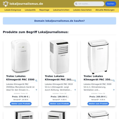 Screenshot lokaljournalismus.de