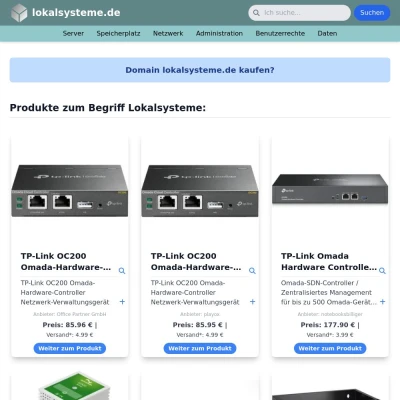 Screenshot lokalsysteme.de