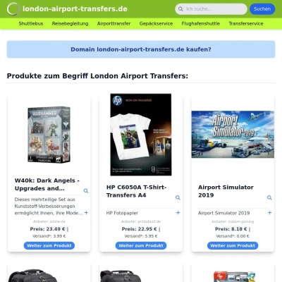 Screenshot london-airport-transfers.de