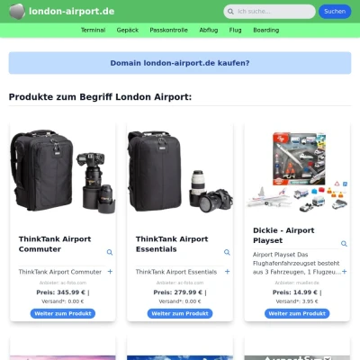 Screenshot london-airport.de