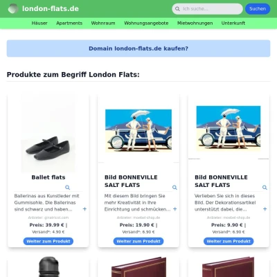 Screenshot london-flats.de