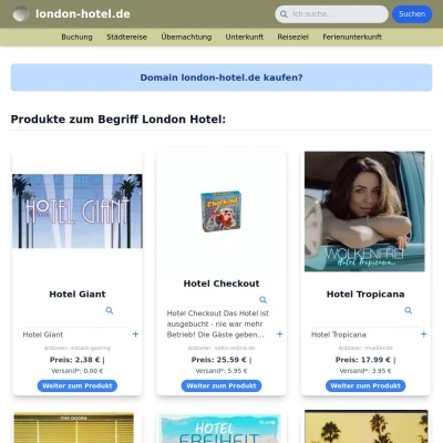 Screenshot london-hotel.de