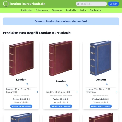 Screenshot london-kurzurlaub.de