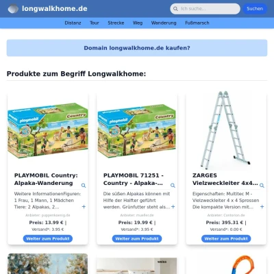 Screenshot longwalkhome.de