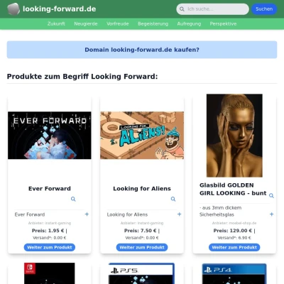 Screenshot looking-forward.de