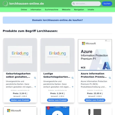 Screenshot lorchhausen-online.de