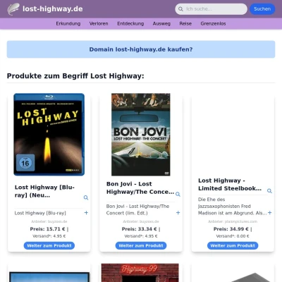 Screenshot lost-highway.de