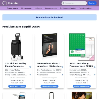 Screenshot losu.de