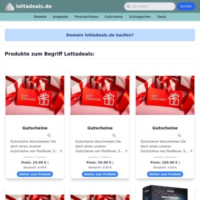 Screenshot lottadeals.de